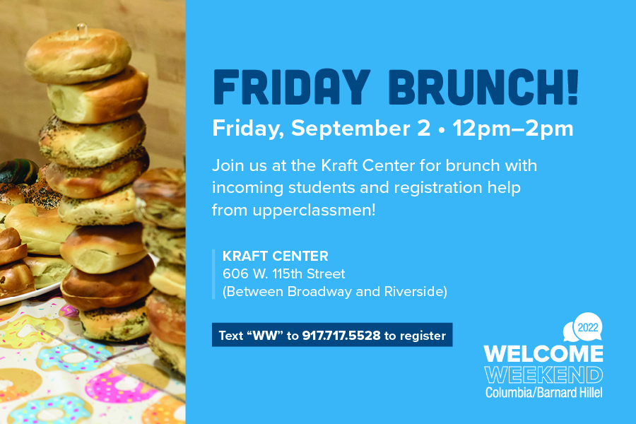 Welcome Weekend Friday Brunch - text "WW" to 917-717-5528 to sign up!