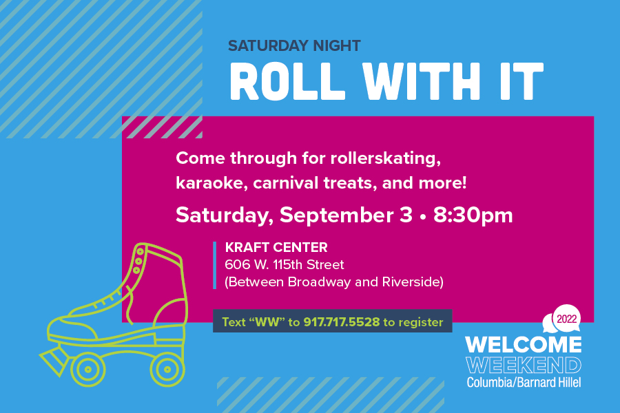 Welcome Weekend Saturday Night Rollerskating - text "WW" to 917-717-5528 to sign up!